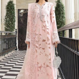 3 Piece Unstitched Embroidered Lawn Suit